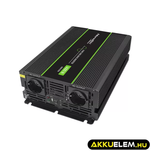 Qoltec színusz Inverter 2000W (max. 4000W) 12 V-ról 230V