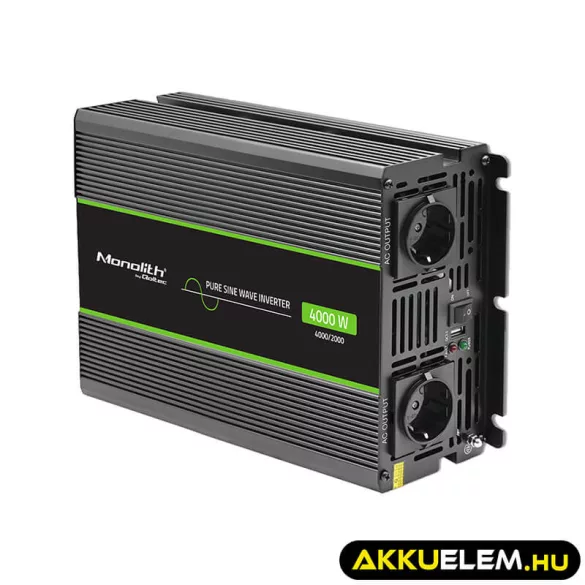 Qoltec színusz Inverter 2000W (max. 4000W) 12 V-ról 230V