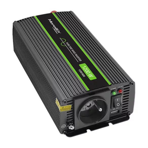 Qoltec színusz Inverter 600W (max. 1200W) 24 V-ról 230V-ra