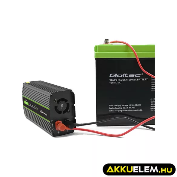 Qoltec színusz Inverter 600W (max. 1200W) 24 V-ról 230V-ra