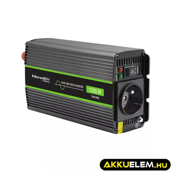 Qoltec színusz Inverter 600W (max. 1200W) 24 V-ról 230V-ra