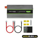 Qoltec színusz Inverter 1000W (max. 2000W) 24 V-ról 230V-ra