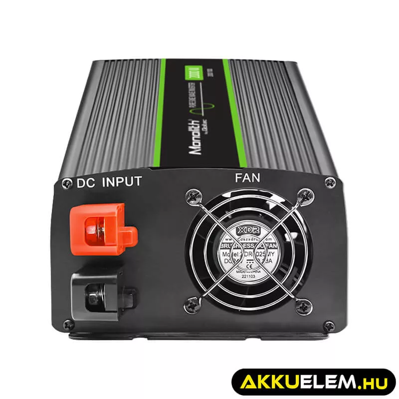 Qoltec színusz Inverter 1000W (max. 2000W) 24 V-ról 230V-ra