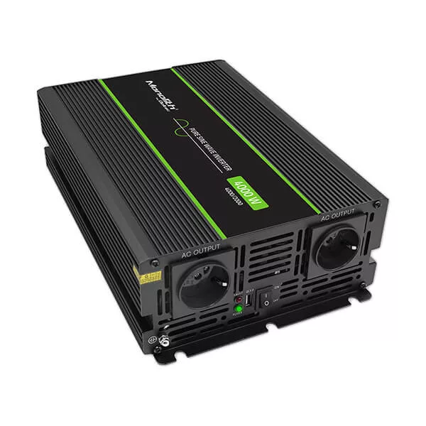   Qoltec színusz Inverter 2000W (max. 4000W) 24 V-ról 230V-ra