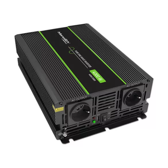 Qoltec színusz Inverter 2000W (max. 4000W) 24 V-ról 230V-ra