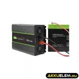 Qoltec színusz Inverter 2000W (max. 4000W) 24 V-ról 230V-ra