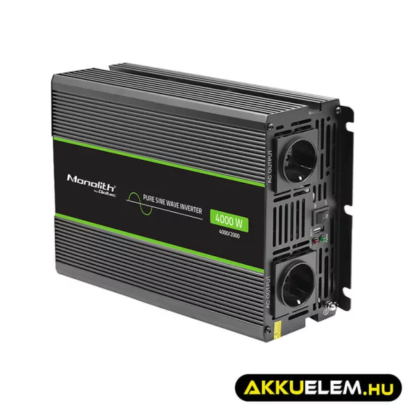 Qoltec színusz Inverter 2000W (max. 4000W) 24 V-ról 230V-ra