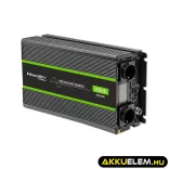 Qoltec színusz Inverter 3000W (max. 6000W) 24 V-ról 230V-ra LCD