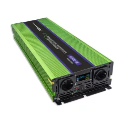   Qoltec színusz Inverter + Akkumulátor töltő, UPS 3000W/6000W 12V -> 230V LCD
