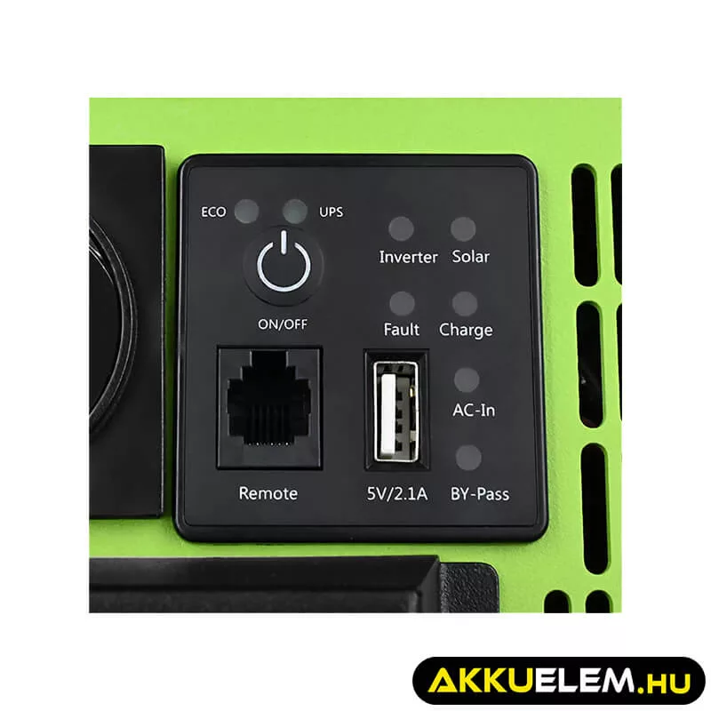 Qoltec 3-in-1 Napelemes szinusz inverter AC 30A, MPPT 40A,  2000W/4000W