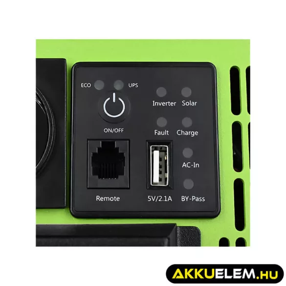 Qoltec 3-in-1 Napelemes szinusz inverter AC 30A, MPPT 40A,  2000W/4000W