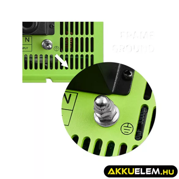 Qoltec 3-in-1 Napelemes szinusz inverter AC 10A, MPPT 40A  1000W/2000W