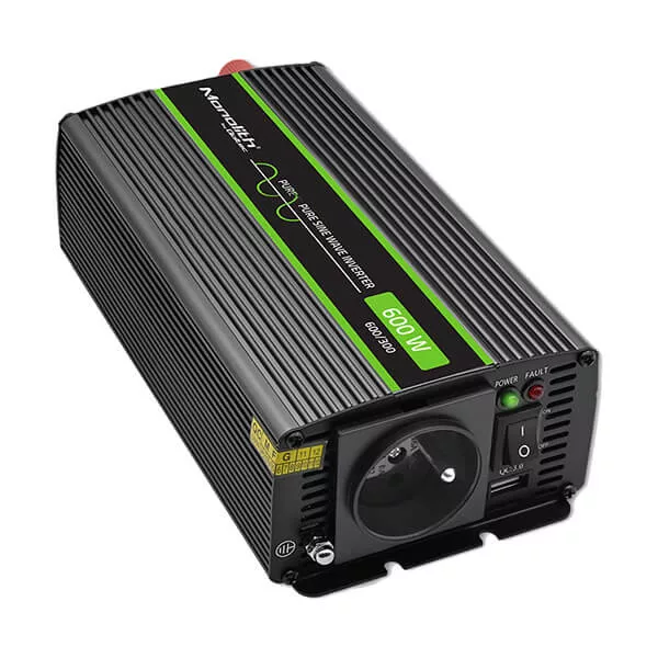 Qoltec Inverter 1200 trapéz 12V -> 230V 600/1200W USB