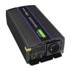 Qoltec Inverter 2000 trapéz 12V -> 230V 1000/2000W USB