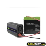 Qoltec Inverter 2000 trapéz 12V -> 230V 1000/2000W USB