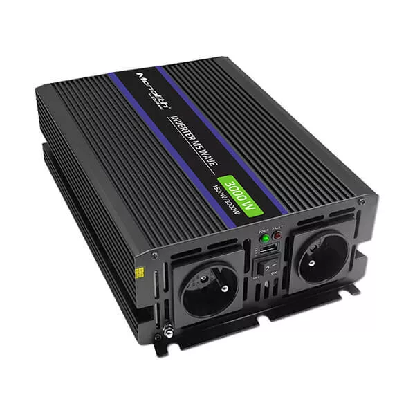 Qoltec Inverter 3000 trapéz 12V -> 230V 1500/3000 USB