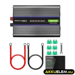 Qoltec Inverter 3000 trapéz 12V -> 230V 1500/3000 USB