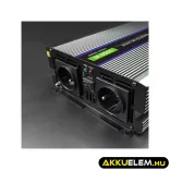 Qoltec Inverter 3000 trapéz 12V -> 230V 1500/3000 USB
