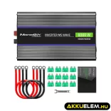 Qoltec Inverter 6000 trapéz 12V -> 230V 3000/6000W USB