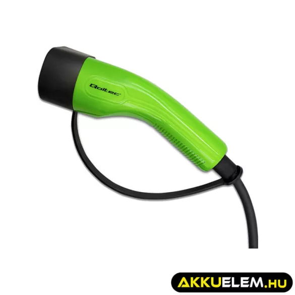 Qoltec EV töltő Elektromos autó töltő 2-in-1 Type2 7kW 230V CEE 3 PIN LCD Hordozható 5m