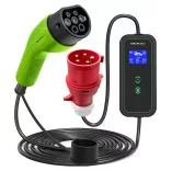Qoltec Elektromos autó töltő Állítható töltőárammal 2in1 Type2 11kW CEE 5 PIN LCD 3 fázis Hordozható 5m