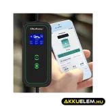 Qoltec Elektromos autó töltő Állítható töltőárammal 2in1 Type2 11kW CEE 5 PIN Wi-fi LCD 3 fázis Hordozható 5m