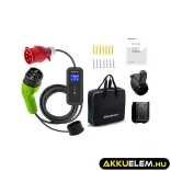 Qoltec Elektromos autó töltő Állítható töltőárammal 2in1 Type2 7kW 230V CEE 3 PIN Wi-fi LCD Hordozható 5m