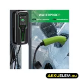 Qoltec EV töltő Elektromos autó töltő 2-in-1 Type2 Szabályozható töltőáram 3.5kW 230V LCD Hordozható 5m