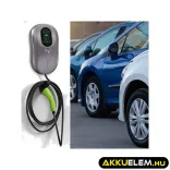 Qoltec Elektromos autó töltőállomás 2-in-1 Type2 22kW Wi-fi LCD RFID 3 fázis Falra szerelhető 5m