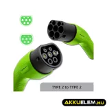 Qoltec EV töltőkábel E-autó töltőkábel Type 2 22kW 32A 5m