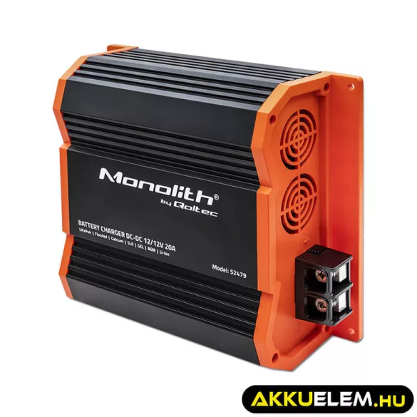 Qoltec DC-DC töltő LiFePO4 AGM 12V akkumulátorokhoz 20A 250W