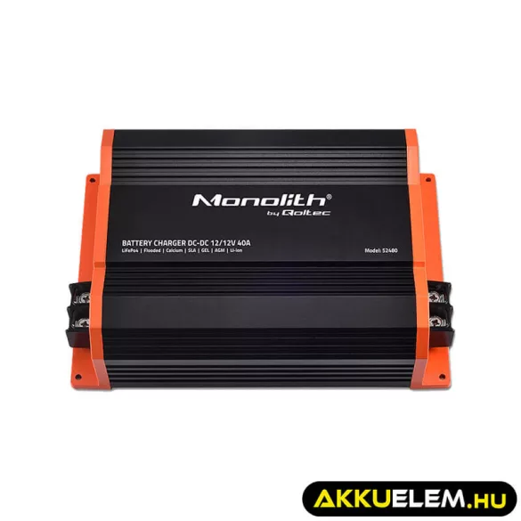Qoltec DC-DC töltő LiFePO4 AGM 12V akkumulátorokhoz 40A 500W