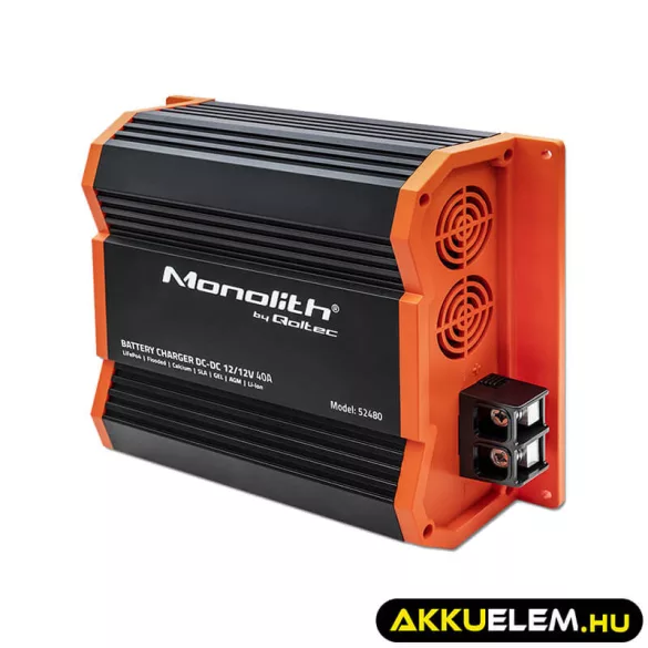 Qoltec DC-DC töltő LiFePO4 AGM 12V akkumulátorokhoz 40A 500W