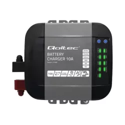   Qoltec Okostöltő LiFePO4 AGM GEL SLA akkumulátorokhoz 10A 12V