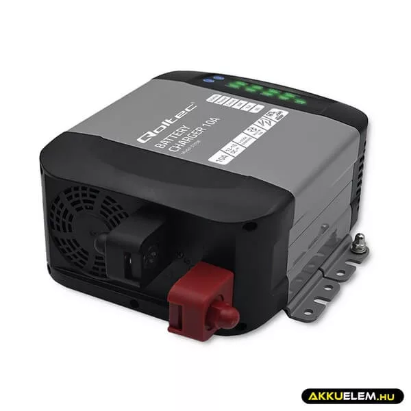 Qoltec Okostöltő LiFePO4 AGM GEL SLA akkumulátorokhoz 10A 12V