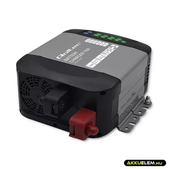 Qoltec Okostöltő LiFePO4 AGM GEL SLA akkumulátorokhoz 10A 12V