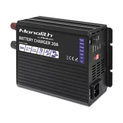   Qoltec Okostöltő LiFePO4 AGM GEL SLA akkumulátorokhoz 20A 12V