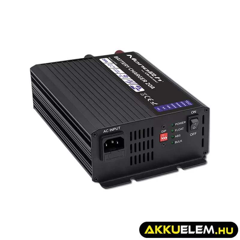Qoltec Okostöltő LiFePO4 AGM GEL SLA akkumulátorokhoz 20A 12V
