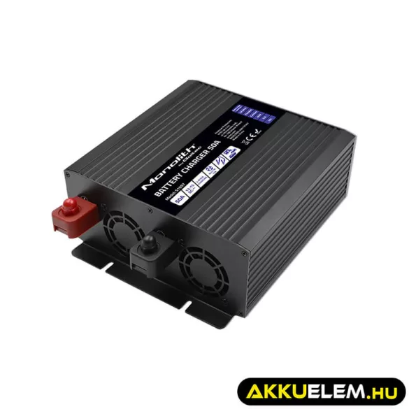 Qoltec Okostöltő LiFePO4 AGM GEL SLA akkumulátorokhoz 50A 12V