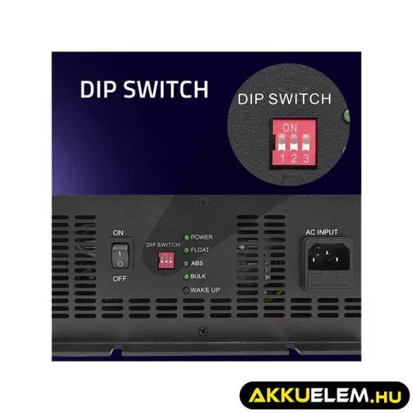 Qoltec Okostöltő LiFePO4 AGM GEL SLA akkumulátorokhoz 50A 12V