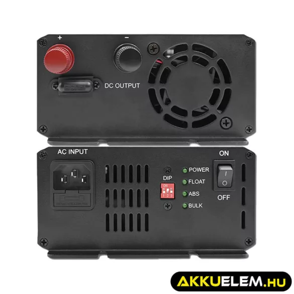 Qoltec Okostöltő LiFePO4 AGM GEL SLA akkumulátorokhoz 30A 12V