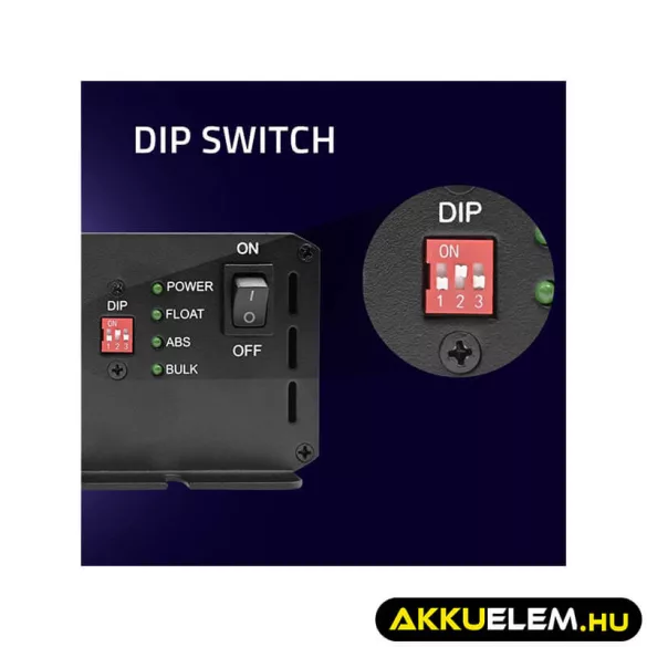 Qoltec Okostöltő LiFePO4 AGM GEL SLA akkumulátorokhoz 30A 12V