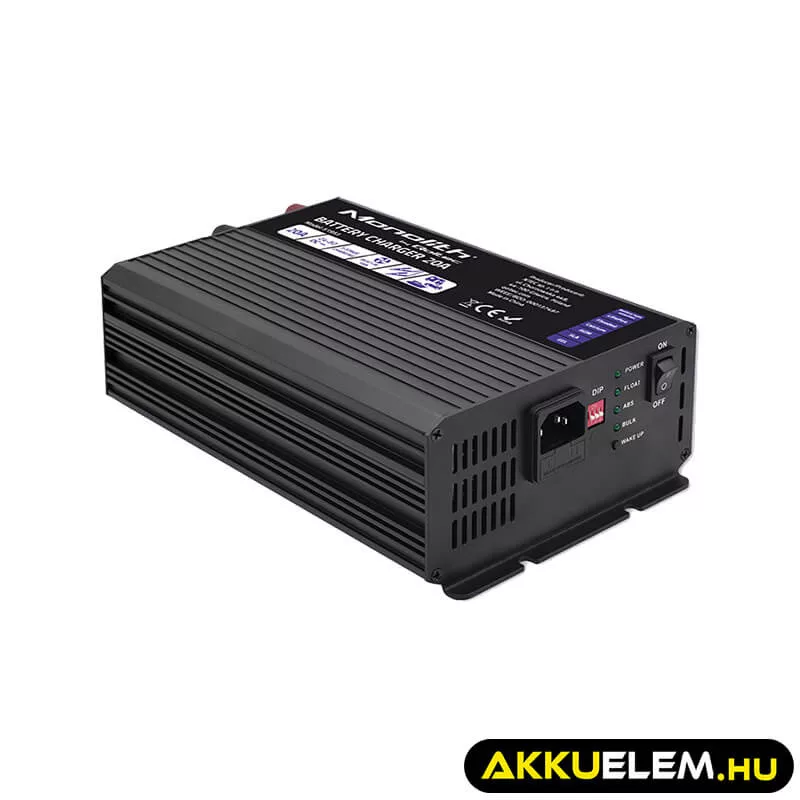 Qoltec Okostöltő LiFePO4 AGM GEL SLA akkumulátorokhoz 20A 24V