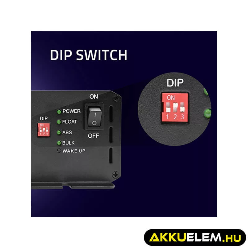 Qoltec Okostöltő LiFePO4 AGM GEL SLA akkumulátorokhoz 20A 24V