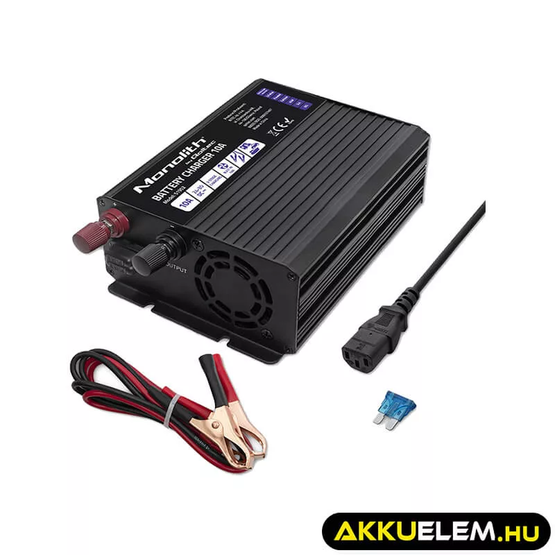 Qoltec Okostöltő LiFePO4 AGM GEL SLA akkumulátorokhoz 10A 24V