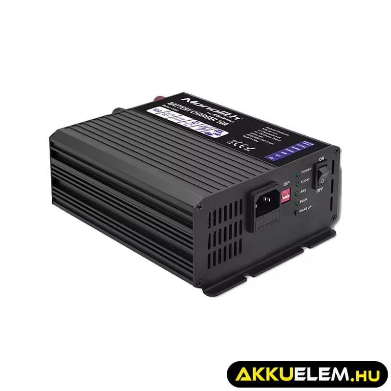 Qoltec Okostöltő LiFePO4 AGM GEL SLA akkumulátorokhoz 10A 24V