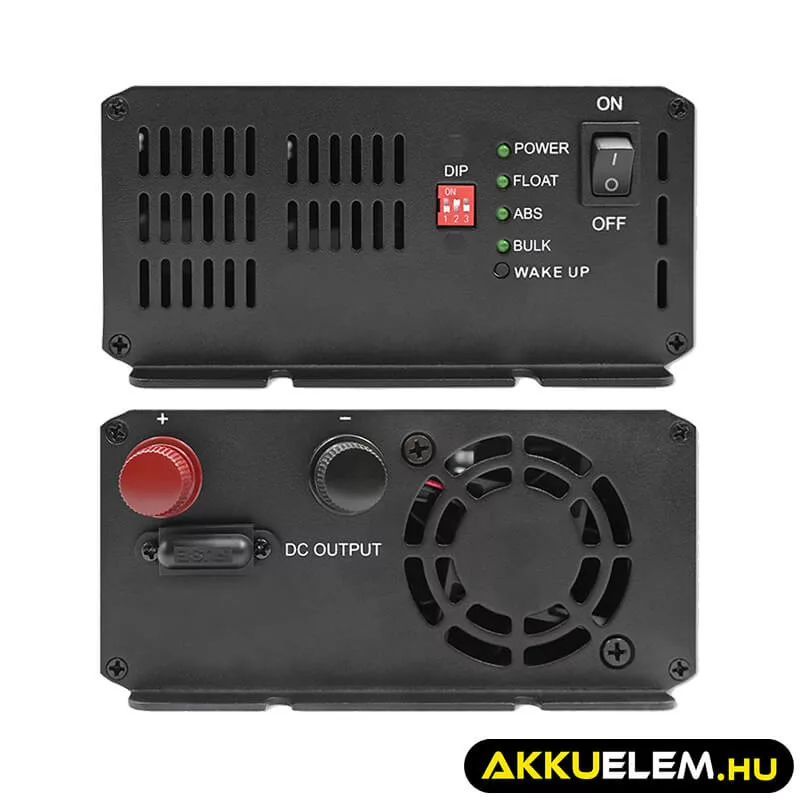 Qoltec Okostöltő LiFePO4 AGM GEL SLA akkumulátorokhoz 10A 24V