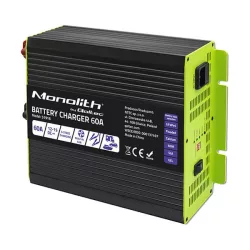   Qoltec Okostöltő LiFePO4 AGM GEL SLA akkumulátorokhoz 60A 12V Gyorstöltés 