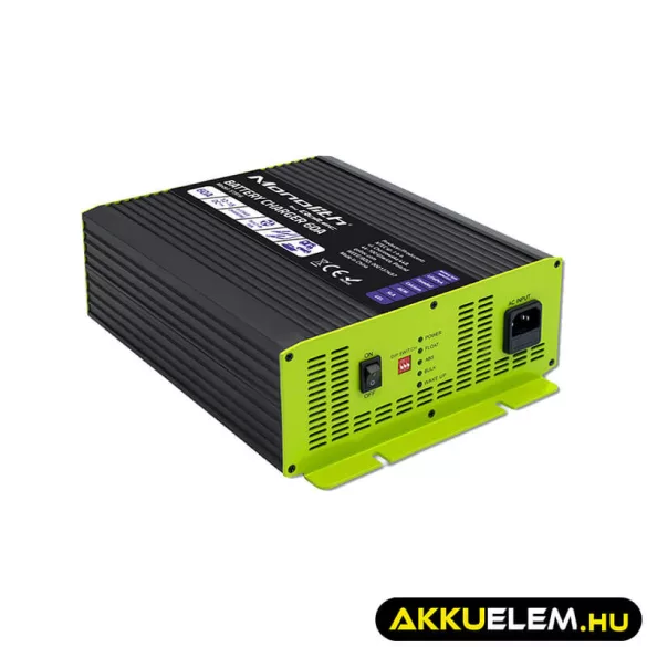 Qoltec Okostöltő LiFePO4 AGM GEL SLA akkumulátorokhoz 60A 12V Gyorstöltés 