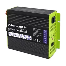   Qoltec Okostöltő LiFePO4 AGM GEL SLA akkumulátorokhoz 70A 12V Gyorstöltés 